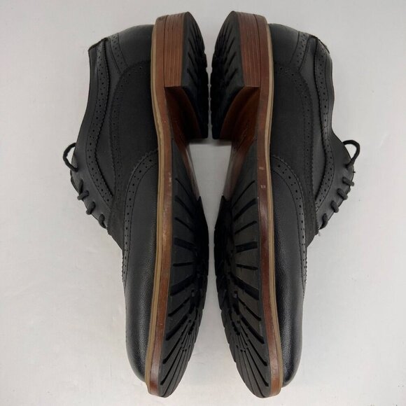 Perry Ellis Portfolio Mens Alfred Black Wing Tip Oxford Size 10.5 Dress Shoes main image 9